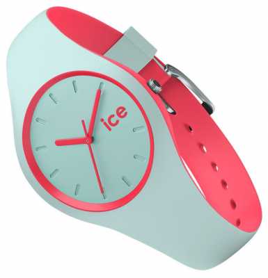 Ice-Watch small DUO Mint Coral Rubber Strap DUO.MCO.S.S Ice-Watch small DUO Mint Coral Rubber Strap DUO.MCO.S.S