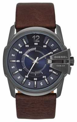 Diesel Master Chief Blue Dial Brown Leather Strap DZ1618 Diesel Master Chief Blue Dial Brown Leather Strap DZ1618