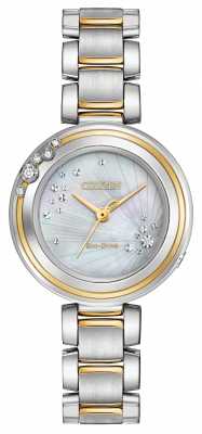 Citizen Womens Carina Diamond Two Tone EM0464-59D Citizen Womens Carina Diamond Two Tone EM0464-59D