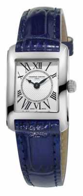 Frederique Constant Womens Carree Blue Leather Strap Silver Dial FC-200MC16 Frederique Constant Womens Carree Blue Leather Strap Silver Dial FC-200MC16