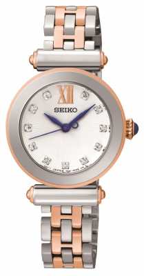 Seiko Womens Two Tone Crystal Set SRZ400P1 Seiko Womens Two Tone Crystal Set SRZ400P1