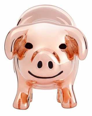 Chamilia Rose Gold Plated Piggy Bank 2020-0831 Chamilia Rose Gold Plated Piggy Bank 2020-0831