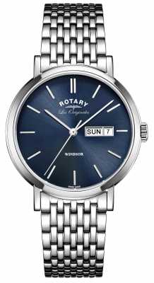Rotary Mens Les Originales Windsor Stainless Steel GB90153/05 Rotary Mens Les Originales Windsor Stainless Steel GB90153/05
