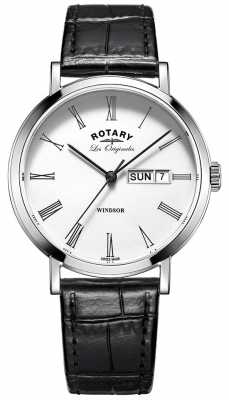 Rotary Mens Les Originales Windsor Black Leather GS90153/01 Rotary Mens Les Originales Windsor Black Leather GS90153/01