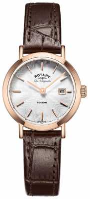 Rotary Womens Les Originales Windsor Brown Leather Strap LS90157/02 Rotary Womens Les Originales Windsor Brown Leather Strap LS90157/02