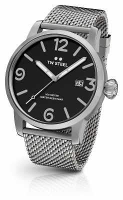 TW Steel Mens Maverick Mesh Strap Black Dial MB11 TW Steel Mens Maverick Mesh Strap Black Dial MB11