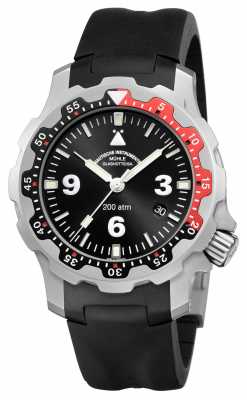 Muhle Glashutte Rasmus 2000 Indian Rubber Band Black Dial M1-28-83-KB Muhle Glashutte Rasmus 2000 Indian Rubber Band Black Dial M1-28-83-KB