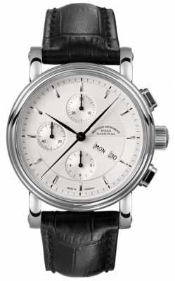 Muhle Glashutte Teutonia II Chronograph Leather Band Silver Dial M1-30-95-LB Muhle Glashutte Teutonia II Chronograph Leather Band Silver Dial M1-30-95-LB