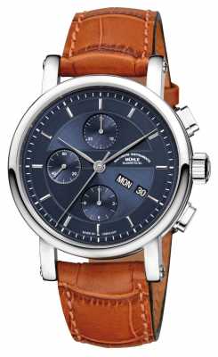 Muhle Glashutte Teutonia II Chronograph Leather Band Night Blue Dial M1-30-92-LB Muhle Glashutte Teutonia II Chronograph Leather Band Night Blue Dial M1-30-92-LB