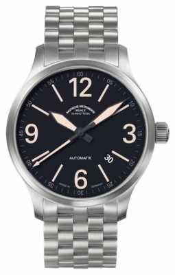 Muhle Glashutte New Terranaut III Trail (stainless steel) Synthetic Band Black Dial M1-40-14/1-NB Muhle Glashutte New Terranaut III Trail (stainless steel) Synthetic Band Black Dial M1-40-14/1-NB