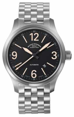 Muhle Glashutte New Terranaut II Trail (stainless steel) Stainless Steel Band Black Dial M1-40-34/1-MB Muhle Glashutte New Terranaut II Trail (stainless steel) Stainless Steel Band Black Dial M1-40-34/1-MB