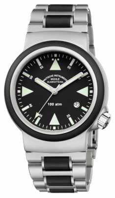 Muhle Glashutte S.A.R. Rescue-Timer Stainless Steel Band Black Dial M1-41-03-MB Muhle Glashutte S.A.R. Rescue-Timer Stainless Steel Band Black Dial M1-41-03-MB