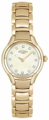 Rotary Womens Gold PVD Plated Mother Of Pearl Dial LB02811/40 Rotary Womens Gold PVD Plated Mother Of Pearl Dial LB02811/40