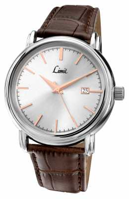Limit Mens Brown Leather Strap Silver Dial 5982.35 Limit Mens Brown Leather Strap Silver Dial 5982.35