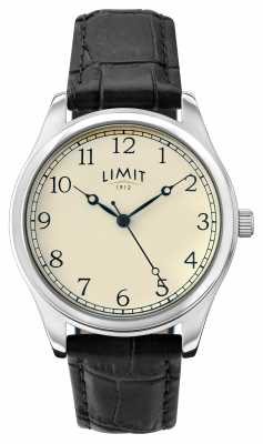 Limit Womens Black Leather Strap Cream Dial 6179.01 Limit Womens Black Leather Strap Cream Dial 6179.01