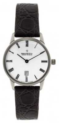 Dreyfuss Ladies Brown Leather Strap DLS00146/01 Dreyfuss Ladies Brown Leather Strap DLS00146/01