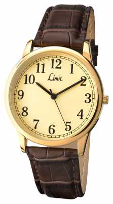 Limit Mens Brown Leather Strap Silver Dial 5610.35 Limit Mens Brown Leather Strap Silver Dial 5610.35