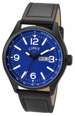 Limit Mens Pilot Black Strap Blue Dial 5622.01 Limit Mens Pilot Black Strap Blue Dial 5622.01