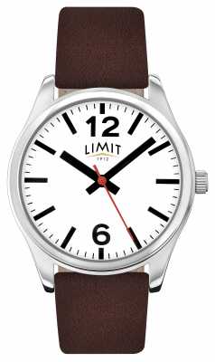 Limit Mens Brown Strap White Dial 5629.01 Limit Mens Brown Strap White Dial 5629.01