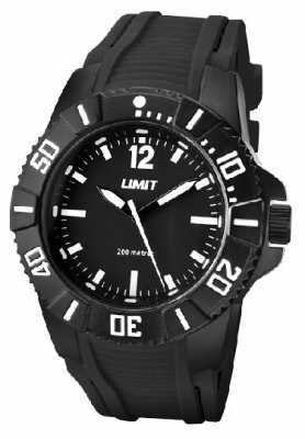 Limit Mens Active Black Strap Black Dial 5545.02 Limit Mens Active Black Strap Black Dial 5545.02