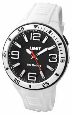 Limit Mens White Strap Black Dial 5566.24 Limit Mens White Strap Black Dial 5566.24