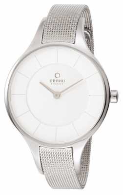 Obaku Womans Steel Case Steel Mesh Strap V165LXCIMC Obaku Womans Steel Case Steel Mesh Strap V165LXCIMC