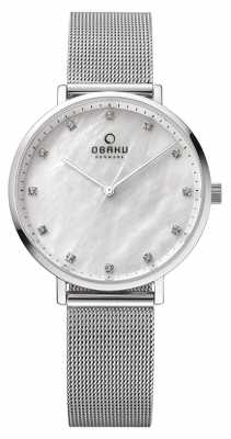 Obaku Womans Steel Case Steel Mesh Strap V186LXCWMC Obaku Womans Steel Case Steel Mesh Strap V186LXCWMC