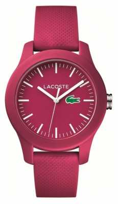 Lacoste Unisex Pink Rubber Strap Pink Dial 2000957 Lacoste Unisex Pink Rubber Strap Pink Dial 2000957