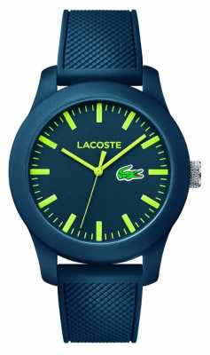 Lacoste Unisex Navy Rubber Strap Navy Dial Green Markers 2010792 Lacoste Unisex Navy Rubber Strap Navy Dial Green Markers 2010792