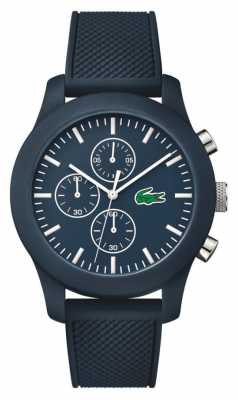 Lacoste Unisex Navy Rubber Strap Navy Chronograph Dial 2010824 Lacoste Unisex Navy Rubber Strap Navy Chronograph Dial 2010824
