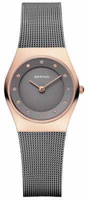 Bering Womens Grey Mesh Strap Grey Dial 11927-369 Bering Womens Grey Mesh Strap Grey Dial 11927-369