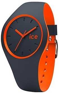Ice-Watch UNISEX DUO Grey Orange Silicone DUO.OOE.U.S.16 Ice-Watch UNISEX DUO Grey Orange Silicone DUO.OOE.U.S.16