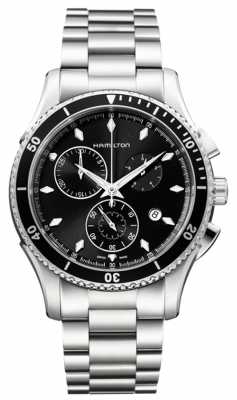 Hamilton Mens Jazzmaster Seaview Black Chronograph Dial H37512131 Hamilton Mens Jazzmaster Seaview Black Chronograph Dial H37512131
