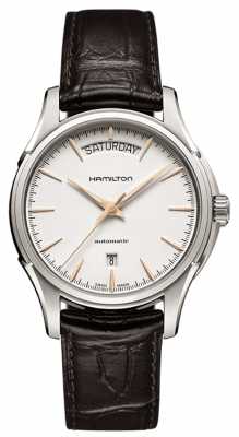 Hamilton Mens Jazzmaster Day Brown Leather Strap H32505511 Hamilton Mens Jazzmaster Day Brown Leather Strap H32505511