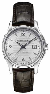 Hamilton Mens Jazzmaster Viewmatic Silver Dial Leather Strap H32515555 Hamilton Mens Jazzmaster Viewmatic Silver Dial Leather Strap H32515555