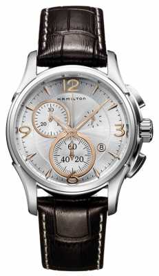 Hamilton Mens Jazzmaster Quartz Silver Chronograph Dial H32612555 Hamilton Mens Jazzmaster Quartz Silver Chronograph Dial H32612555