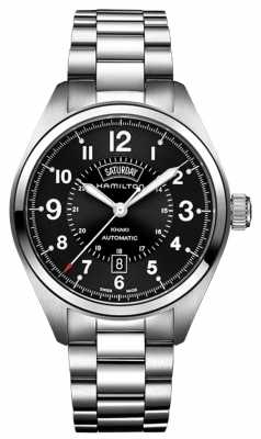 Hamilton Mens Khaki Field Day Date Auto Black Dial H70505133 Hamilton Mens Khaki Field Day Date Auto Black Dial H70505133