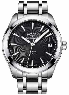 Rotary Womans Stainless Steel Strap Black Dial LB90165/04 Rotary Womans Stainless Steel Strap Black Dial LB90165/04