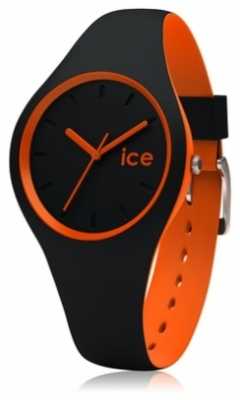 Ice-Watch Unisex Duo Black And Orange Silicone DUO.BKO.U.S Ice-Watch Unisex Duo Black And Orange Silicone DUO.BKO.U.S