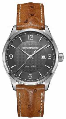 Hamilton Mens Jazzmaster Viewmatic Automatic Brown Leather Strap H32755851 Hamilton Mens Jazzmaster Viewmatic Automatic Brown Leather Strap H32755851