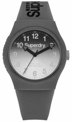 Superdry Unisex Urban Laser Grey And Black Leather Strap SYG198EE Superdry Unisex Urban Laser Grey And Black Leather Strap SYG198EE