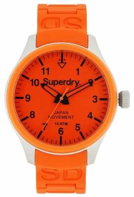 Superdry Mens Scuba Orange Rubber Strap SYG109OG Superdry Mens Scuba Orange Rubber Strap SYG109OG