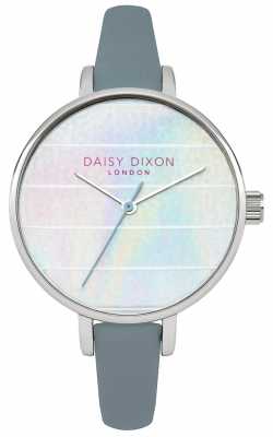 Daisy Dixon Womens Kylie Blue Leather Strap Multicoloured Dial DD024US Daisy Dixon Womens Kylie Blue Leather Strap Multicoloured Dial DD024US