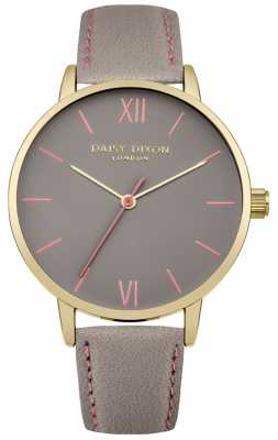 Daisy Dixon Womens Annie Grey Leather Strap Grey Dial DD029EG Daisy Dixon Womens Annie Grey Leather Strap Grey Dial DD029EG
