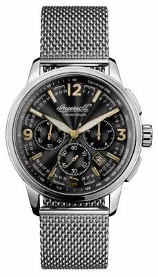 Ingersoll Mens 1892 The Regent Stainless Steel Black Dial I00103 Ingersoll Mens 1892 The Regent Stainless Steel Black Dial I00103