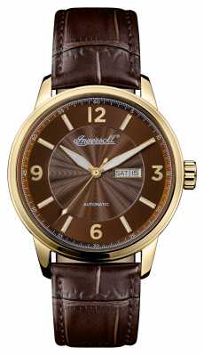 Ingersoll Mens 1892 The Regent Brown Leather Strap Brown Dial I00201 Ingersoll Mens 1892 The Regent Brown Leather Strap Brown Dial I00201