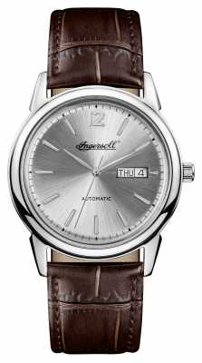 Ingersoll Mens 1892 The New Haven Brown Leather Strap Silver Dial I00501 Ingersoll Mens 1892 The New Haven Brown Leather Strap Silver Dial I00501