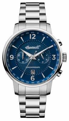 Ingersoll Mens 1892 The Grafton Stainless Steel Blue Dial I00604 Ingersoll Mens 1892 The Grafton Stainless Steel Blue Dial I00604