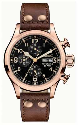 Ingersoll Mens Discovery The Armstrong Brown Leather Strap I02201 Ingersoll Mens Discovery The Armstrong Brown Leather Strap I02201