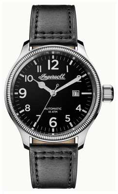 Ingersoll Mens Discovery The Apsley Grey Leather Strap Black Dial I02701 Ingersoll Mens Discovery The Apsley Grey Leather Strap Black Dial I02701